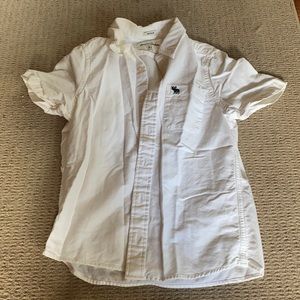 Abercrombie - Boys White Short Sleeve Button Up